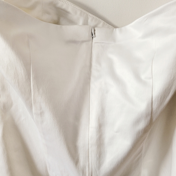 Women's White Strapless Summer Dress - Picture 6 of 9